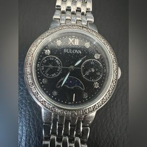 Bulova diamond moon phase women’s watch
